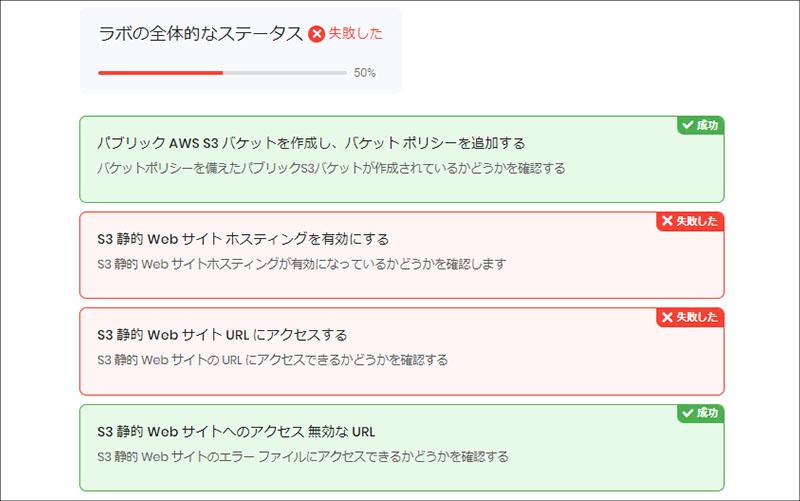 課題に対して、2/4の達成。再度チャレンジ。